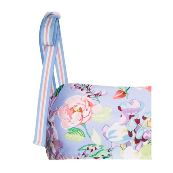 Zimmermann Bellitude Two-piece Floral Bandeau Bikini Set - 1 (4-6) - Cornflower - Picture 4 of 5